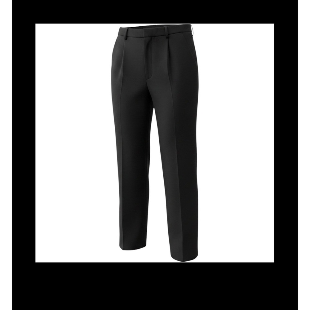 Kasper & Company ASL Black Pleated Dress Pants High Waist Straight Leg Size 8